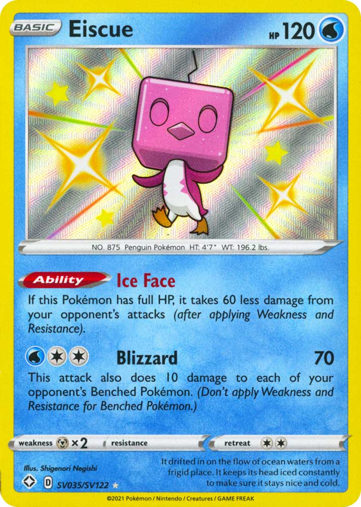 SV035 / SV122 Eiscue Rara Shiny Vault foil (EN) -NEAR MINT-