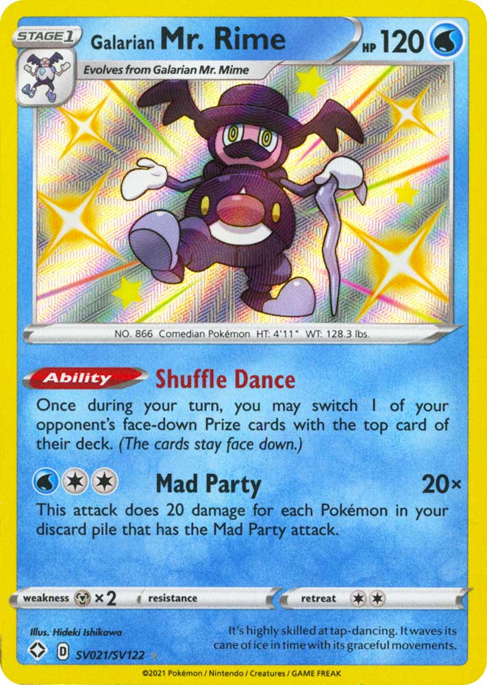 SV021 / SV122 Galarian Mr. Rime Rara Shiny Vault foil (EN) -NEAR MINT-