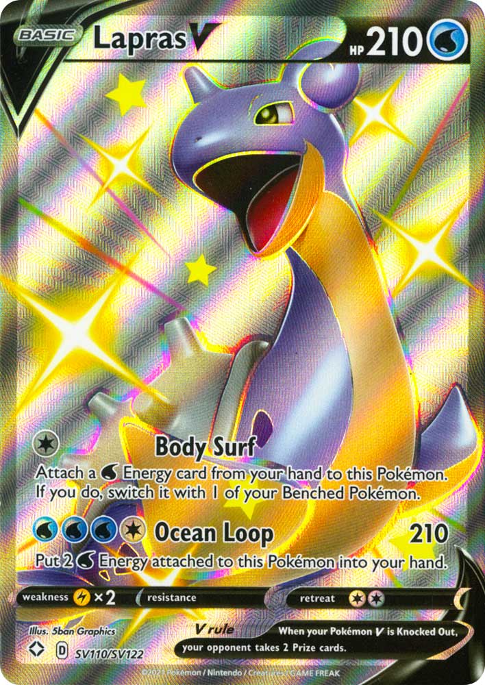 SV110 / SV122 Lapras V Rara Shiny Vault V foil (EN) -NEAR MINT-