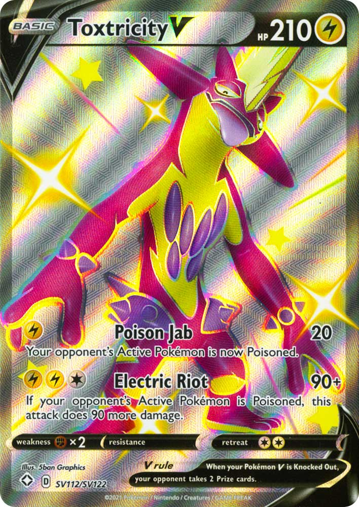 SV112 / SV122 Toxtricity V Rara Shiny Vault V foil (EN) -NEAR MINT-