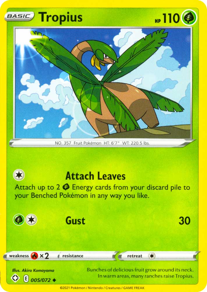 05 / 72 Tropius Non Comune normale (EN) -NEAR MINT-