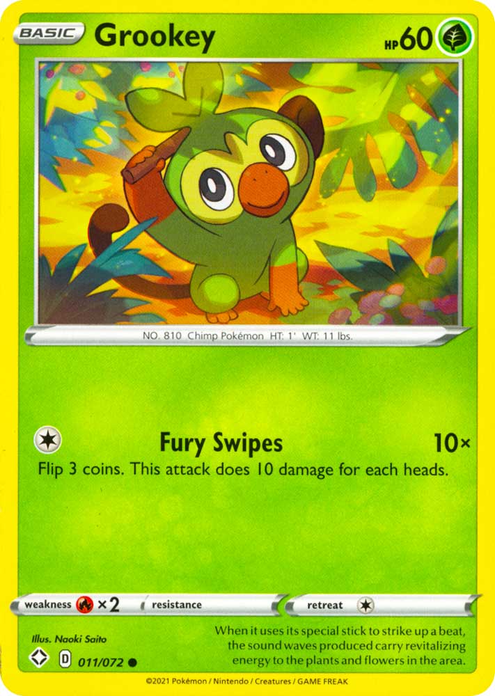 11 / 72 Grookey Comune normale (EN) -NEAR MINT-