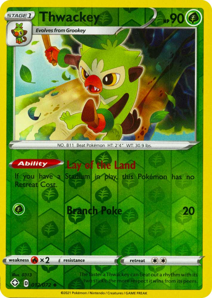 12 / 72 Thwackey Non Comune Holo Reverse foil (EN) -NEAR MINT-