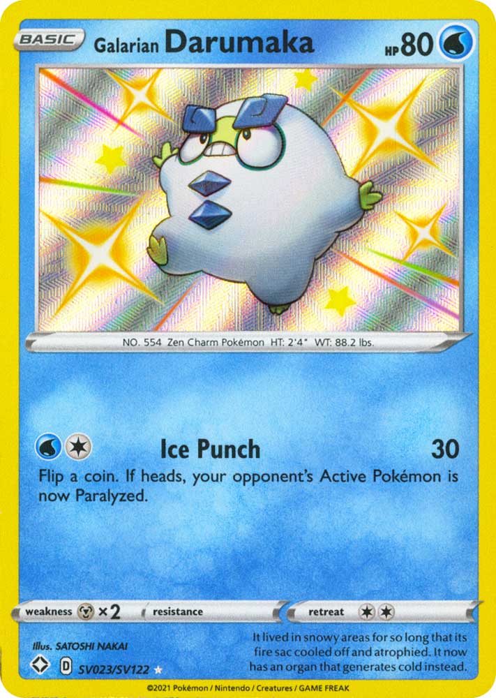 SV023 / SV122 Galarian Darumaka Rara Shiny Vault foil (EN) -NEAR MINT-