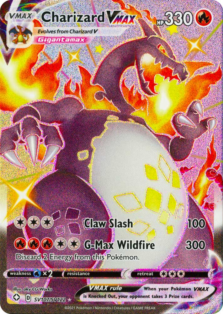 SV107 / SV122 Charizard VMAX Rara Shiny Vault foil (EN) -NEAR MINT-