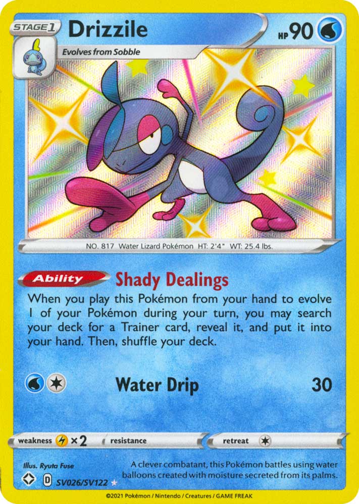 SV026 / SV122 Drizzile Rara Shiny Vault foil (EN) -NEAR MINT-