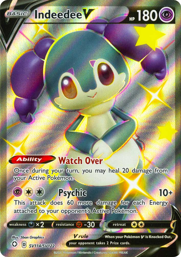 SV114 / SV122 Indeedee V Rara Shiny Vault V foil (EN) -NEAR MINT-