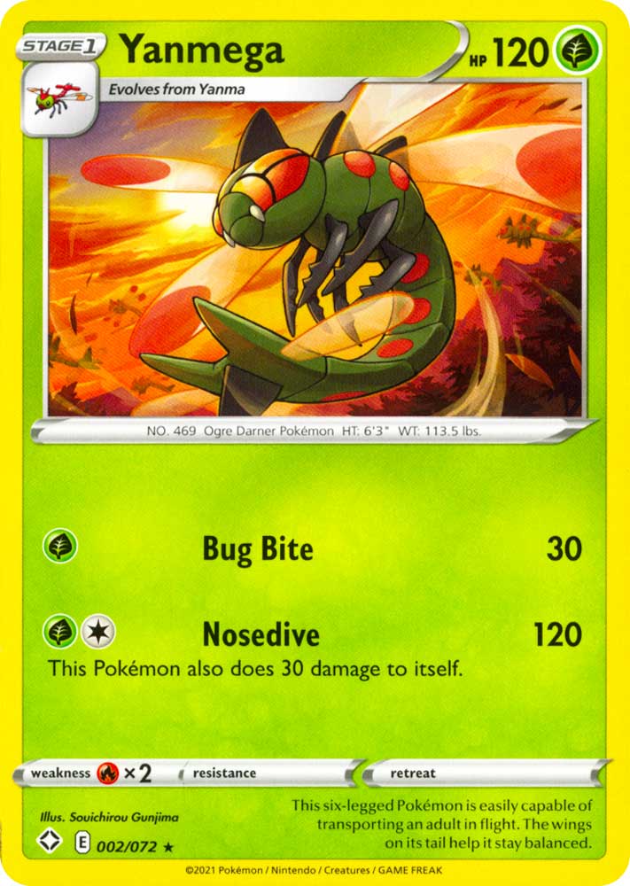 02 / 72 Yanmega Rara normale (EN) -NEAR MINT-
