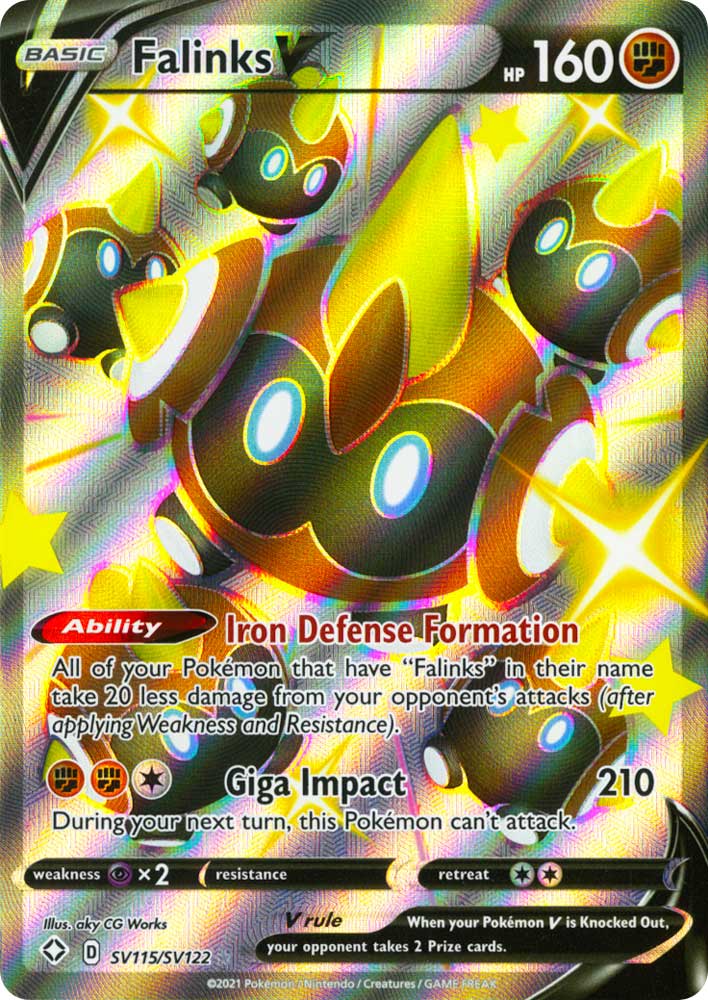 SV115 / SV122 Falinks V Rara Shiny Vault V foil (EN) -NEAR MINT-