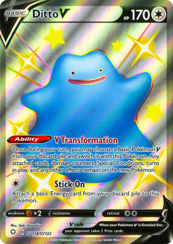 SV118 / SV122 Ditto V Rara Shiny Vault V foil (EN) -NEAR MINT-