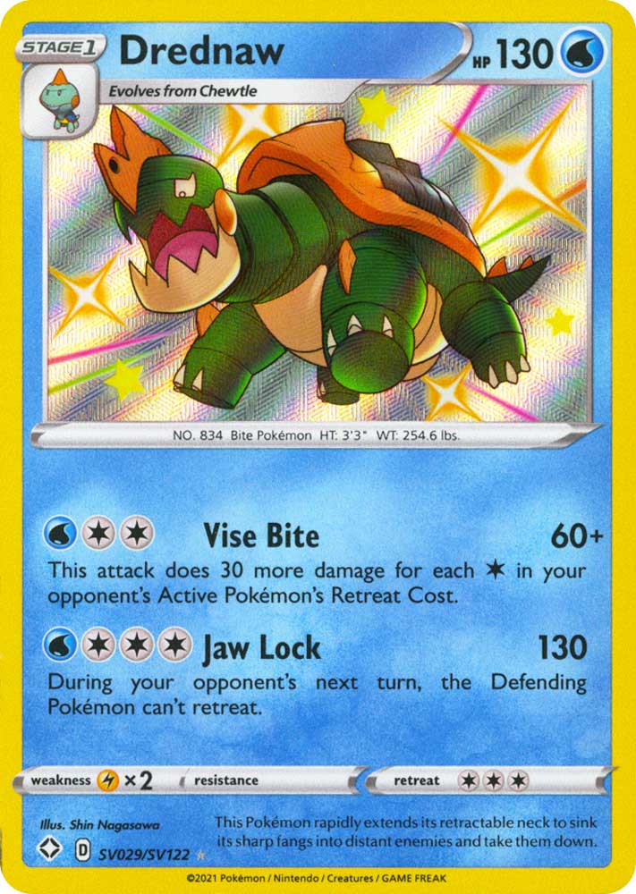 SV029 / SV122 Drednaw Rara Shiny Vault foil (EN) -NEAR MINT-