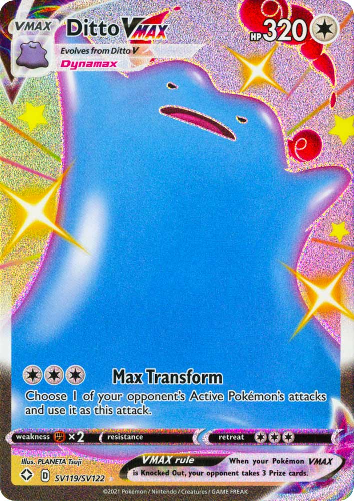 SV119 / SV122 Ditto VMAX Rara Shiny Vault VMAX foil (EN) -NEAR MINT-
