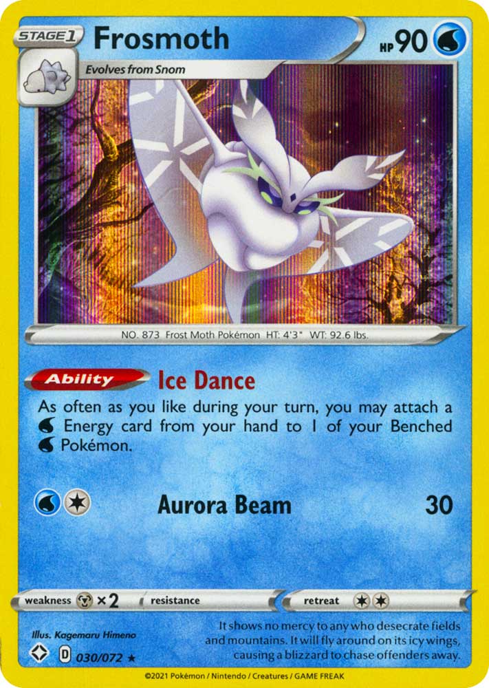 30 / 72 Frosmoth Rara Holo foil (EN) -NEAR MINT-