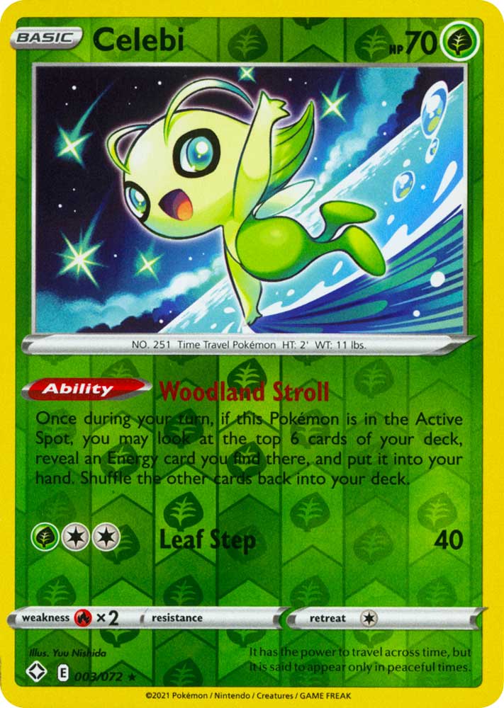 03 / 72 Celebi Rara Holo Reverse foil (EN) -NEAR MINT-