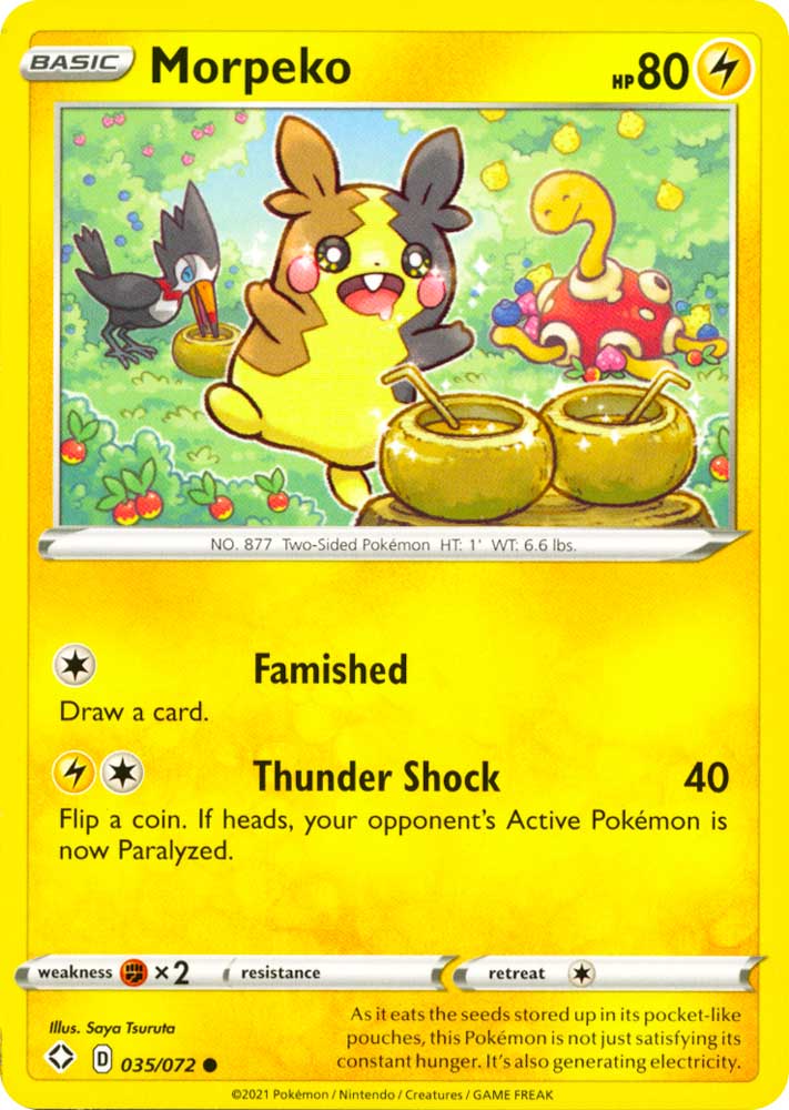 35 / 72 Morpeko Comune normale (EN) -NEAR MINT-