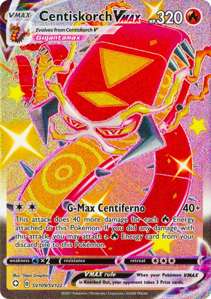 SV109 / SV122 Centiskorch VMAX Rara Shiny Vault VMAX foil (EN) -NEAR MINT-