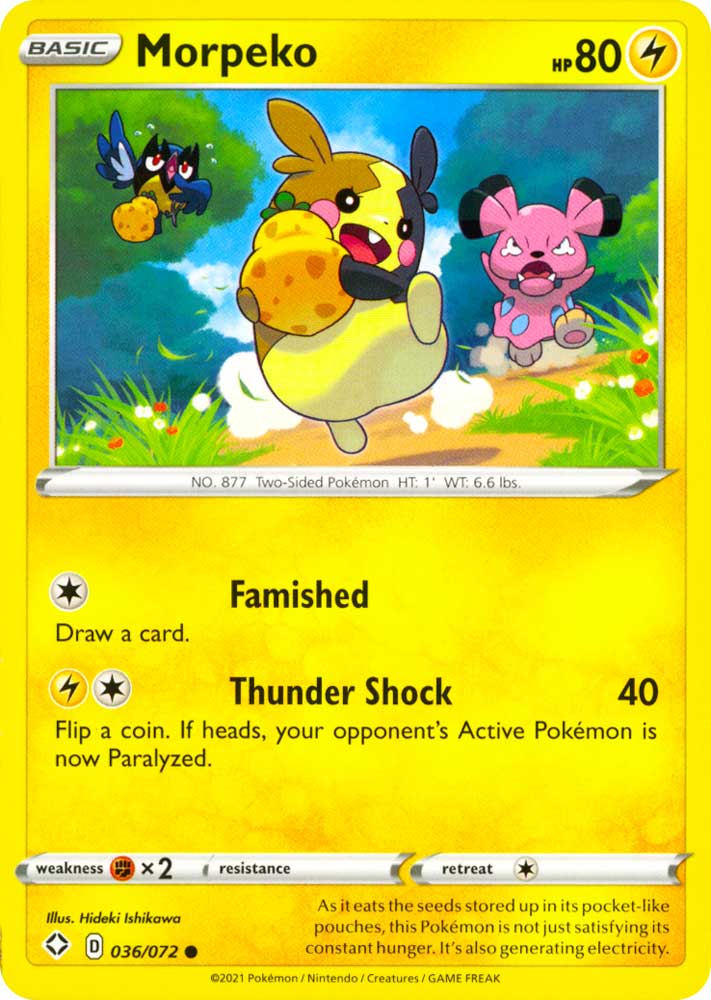 36 / 72 Morpeko Comune normale (EN) -NEAR MINT-