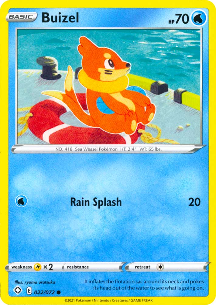 22 / 72 Buizel Comune normale (EN) -NEAR MINT-