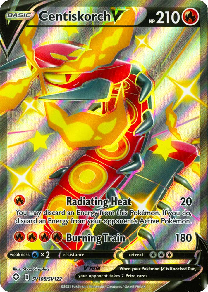 SV108 / SV122 Centiskorch V Rara Shiny Vault V foil (EN) -NEAR MINT-