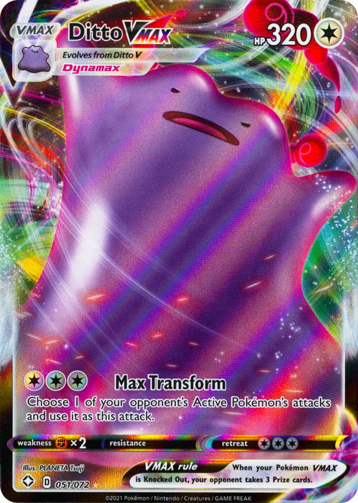 51 / 72 Ditto VMAX Rara Holo VMAX foil (EN) -NEAR MINT-