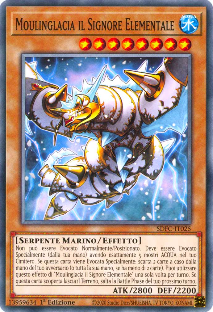 SDFC-IT025 Moulinglacia il Signore Elementale comune 1a Edizione (IT) -NEAR MINT-
