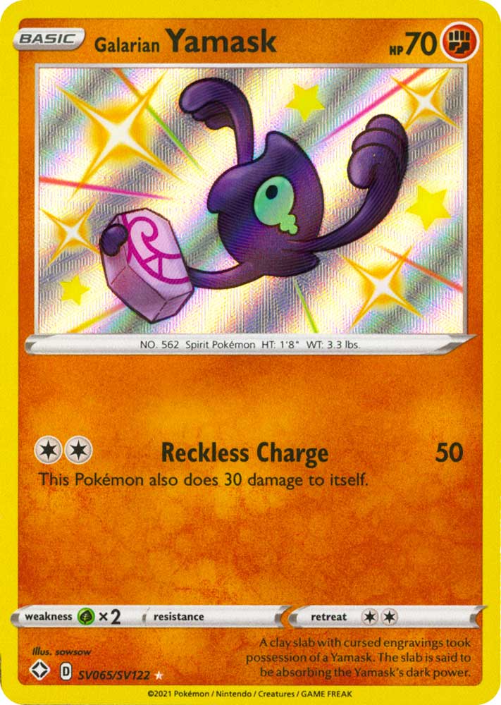 SV065 / SV122 Galarian Yamask Rara Shiny Vault foil (EN) -NEAR MINT-