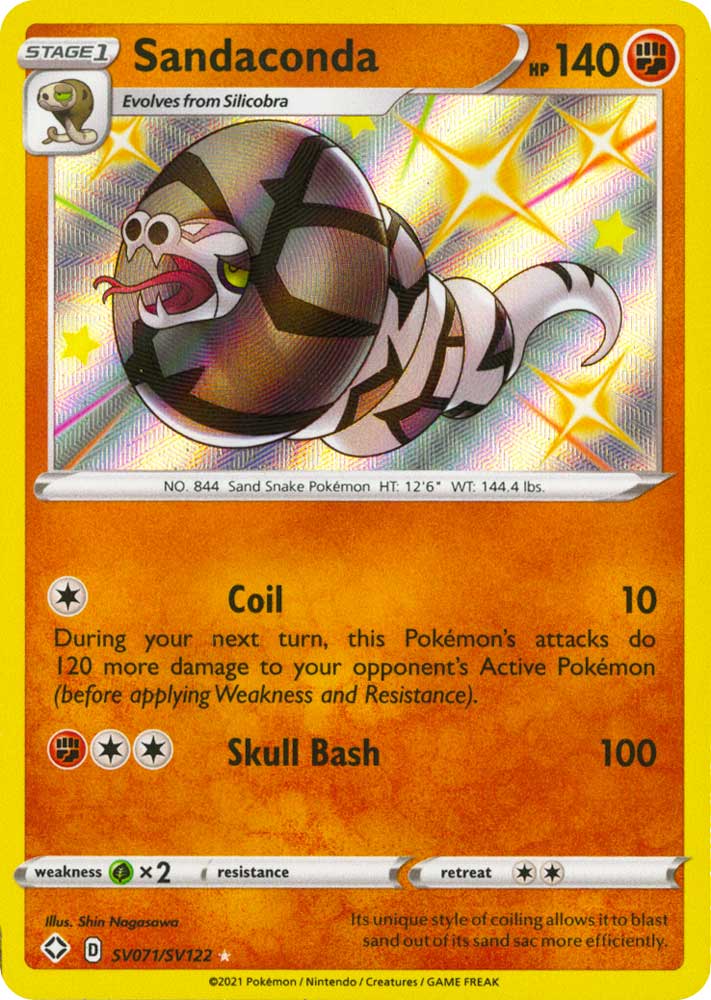 SV071 / SV122 Sandaconda Rara Shiny Vault foil (EN) -NEAR MINT-