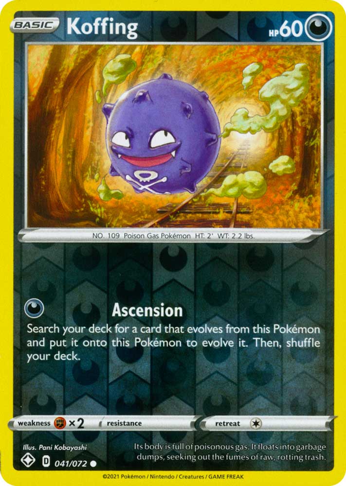 41 / 72 Koffing Comune Holo Reverse foil (EN) -NEAR MINT-