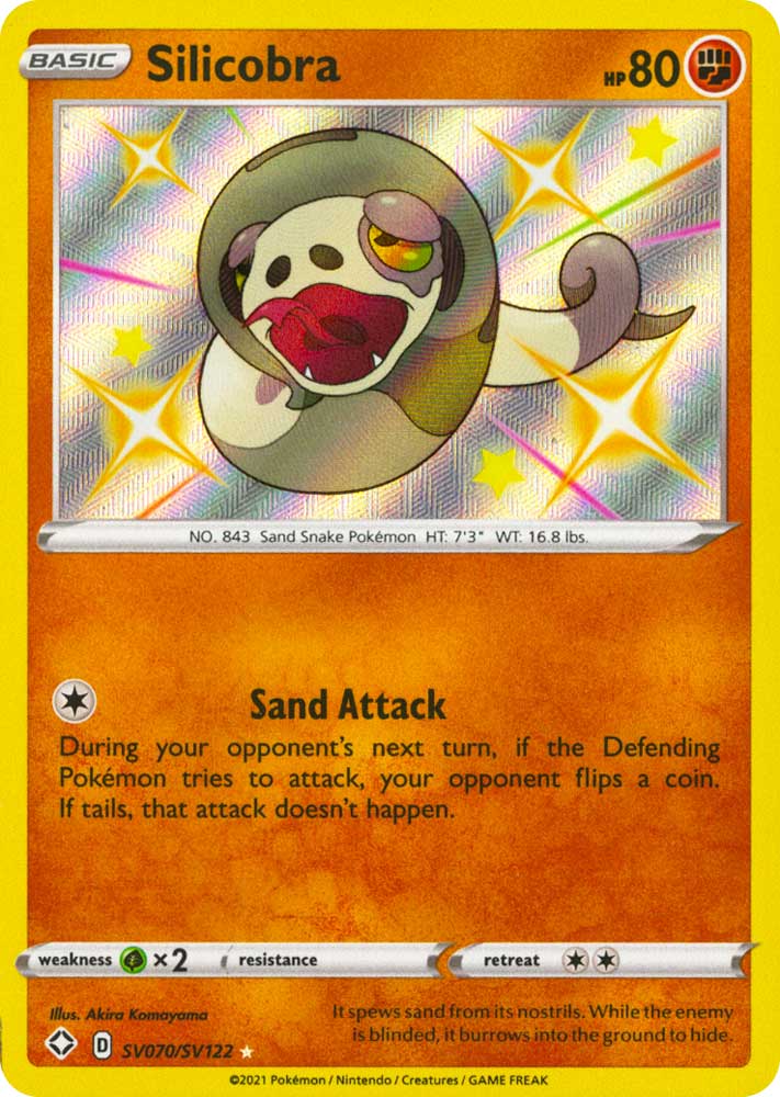SV070 / SV122 Silicobra Rara Shiny Vault foil (EN) -NEAR MINT-