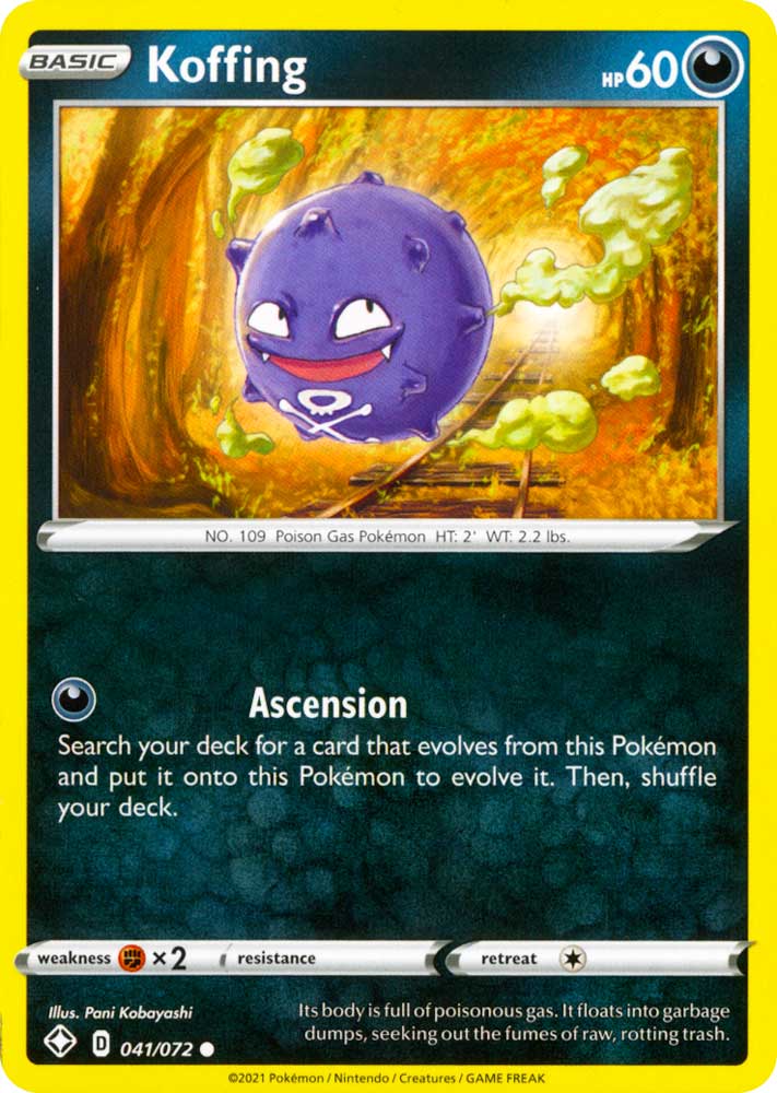 41 / 72 Koffing Comune normale (EN) -NEAR MINT-