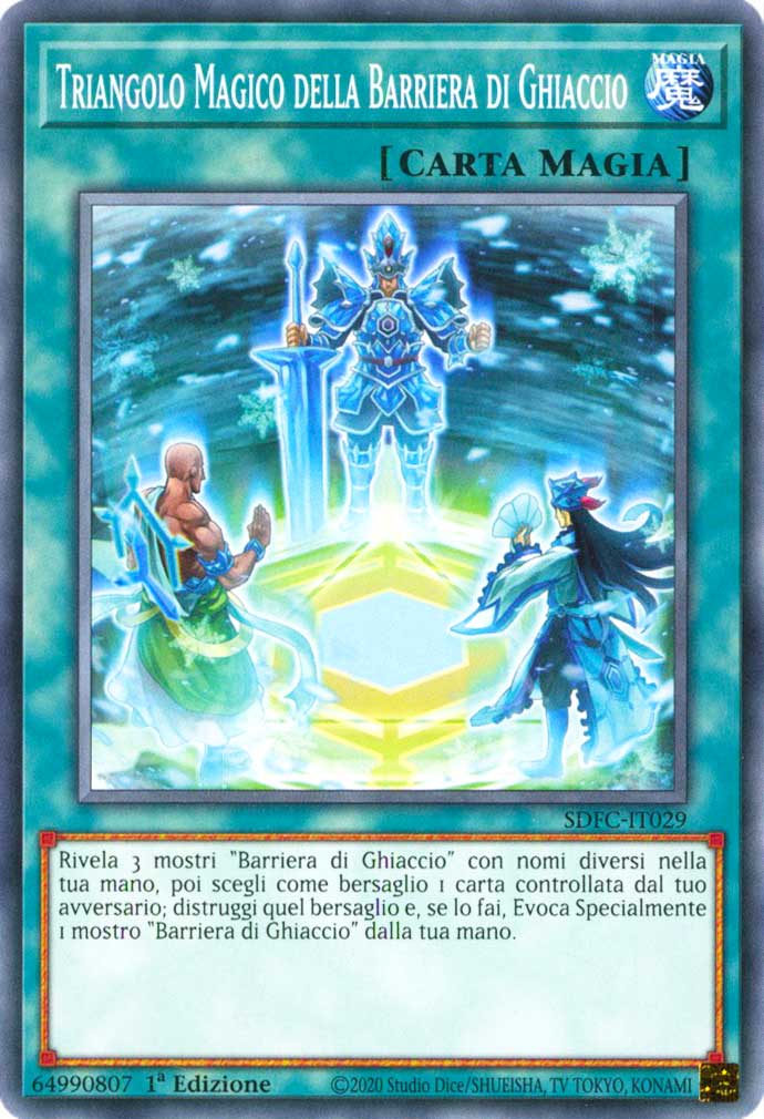 SDFC-IT029 Triangolo Magico della Barriera di Ghiaccio comune 1a Edizione (IT) -NEAR MINT-