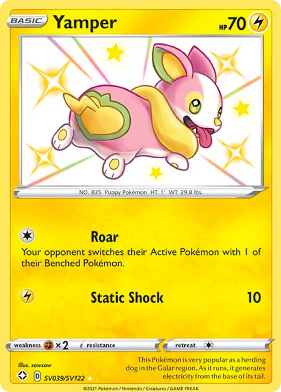 SV039 / SV122 Yamper Rara Shiny Vault foil (EN) -NEAR MINT-