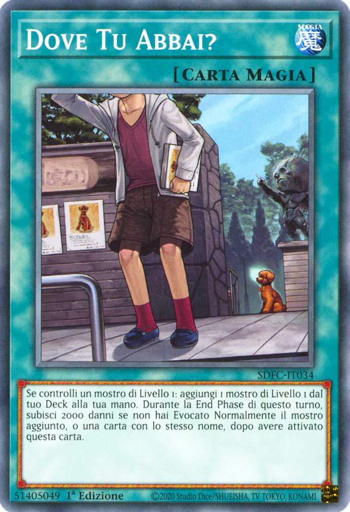 SDFC-IT034 Dove Tu Abbai? comune 1a Edizione (IT) -NEAR MINT-