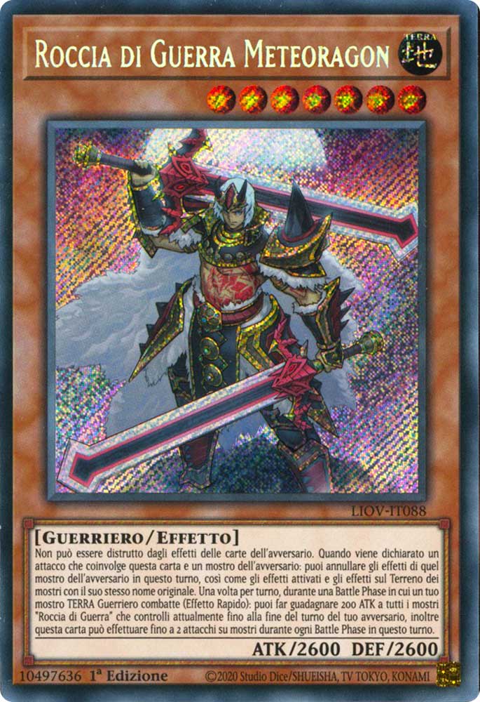 LIOV-IT088 Roccia di Guerra Meteoragon rara segreta 1a Edizione (IT) -NEAR MINT-