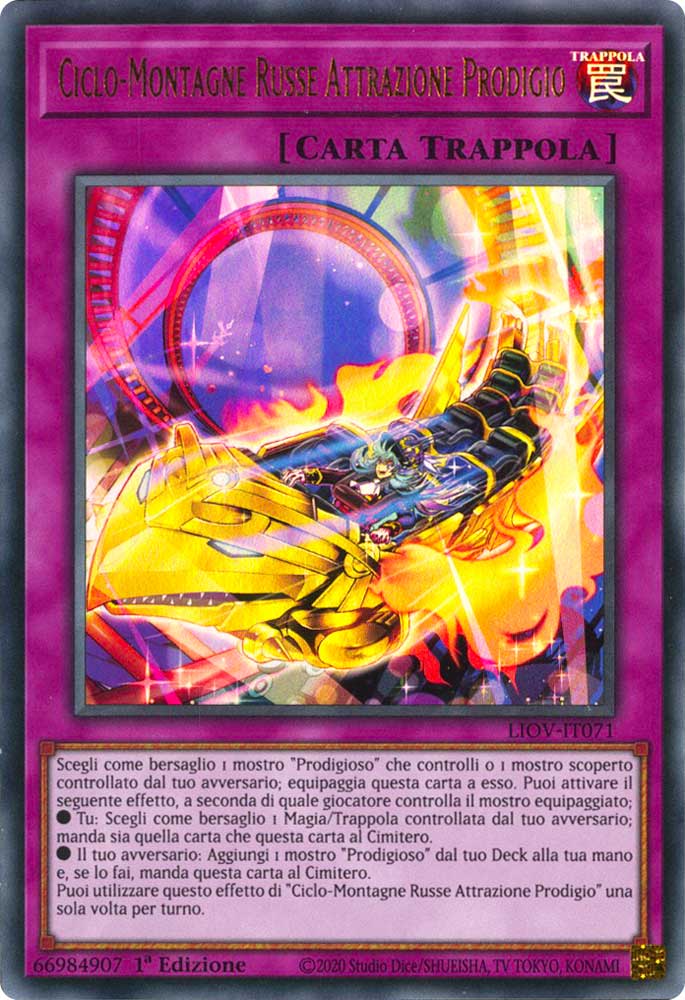 LIOV-IT071 Ciclo-Montagne Russe Attrazione Prodigio ultra rara 1a Edizione (IT) -NEAR MINT-