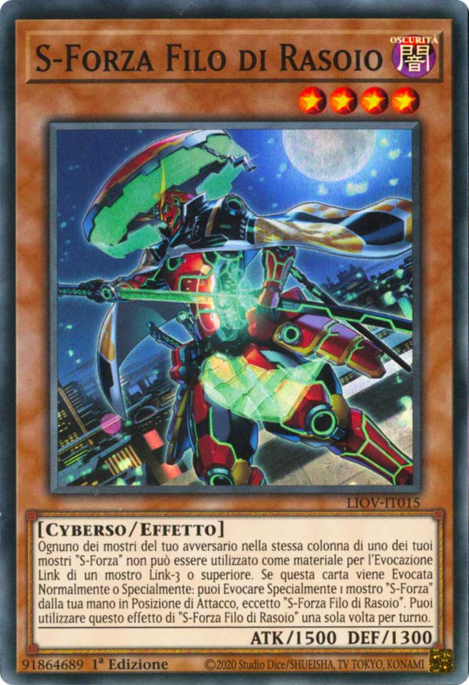 LIOV-IT015 S-Forza Filo di Rasoio super rara 1a Edizione (IT) -NEAR MINT-