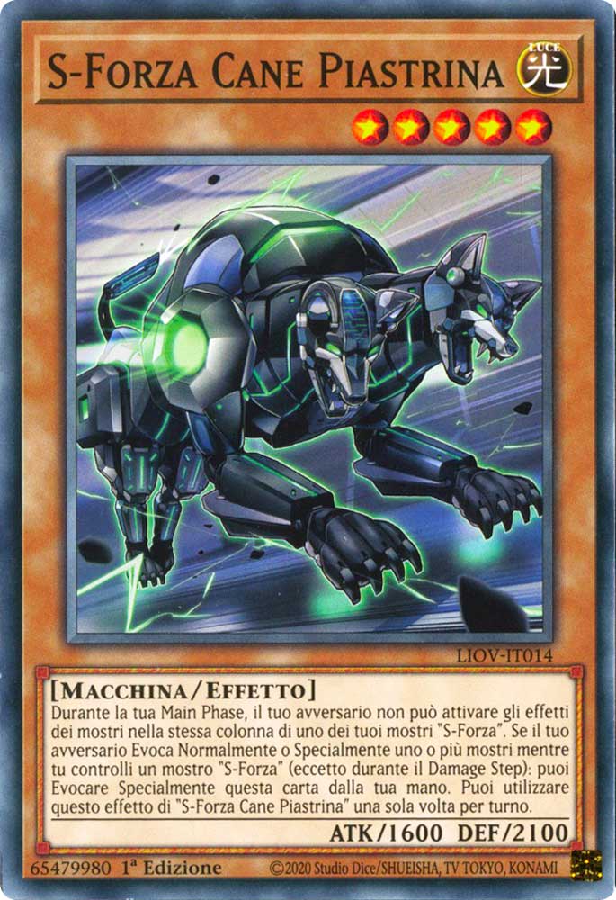 LIOV-IT014 S-Forza Cane Piastrina comune 1a Edizione (IT) -NEAR MINT-