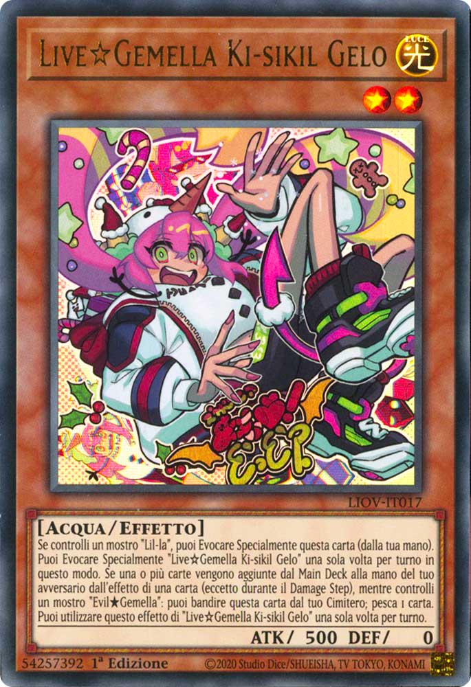 LIOV-IT017 Live Gemella Ki-sikil Gelo ultra rara 1a Edizione (IT) -NEAR MINT-