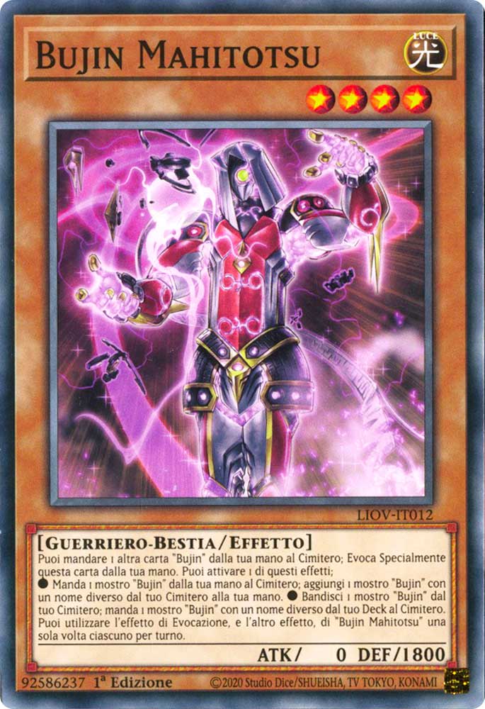 LIOV-IT012 Bujin Mahitotsu comune 1a Edizione (IT) -NEAR MINT-