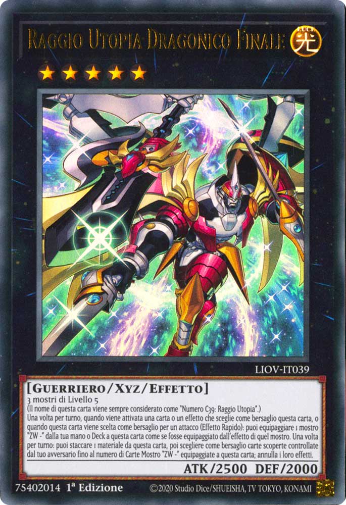 LIOV-IT039 Raggio Utopia Dragonico Finale ultra rara 1a Edizione (IT) -NEAR MINT-