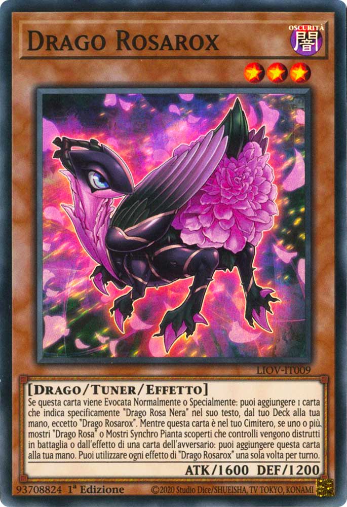 LIOV-IT009 Drago Rosarox super rara 1a Edizione (IT) -NEAR MINT-