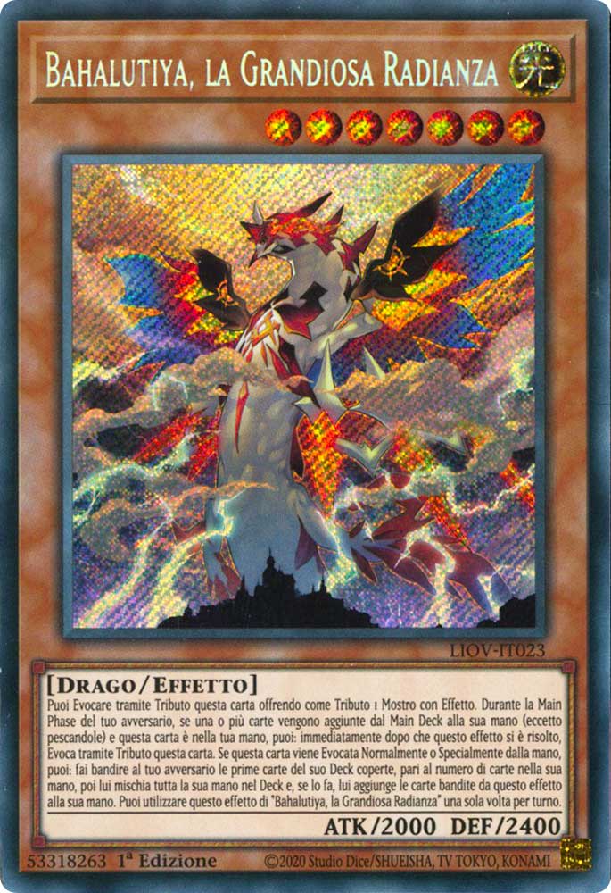 LIOV-IT023 Bahalutiya, la Grandiosa Radianza rara segreta 1a Edizione (IT) -NEAR MINT-