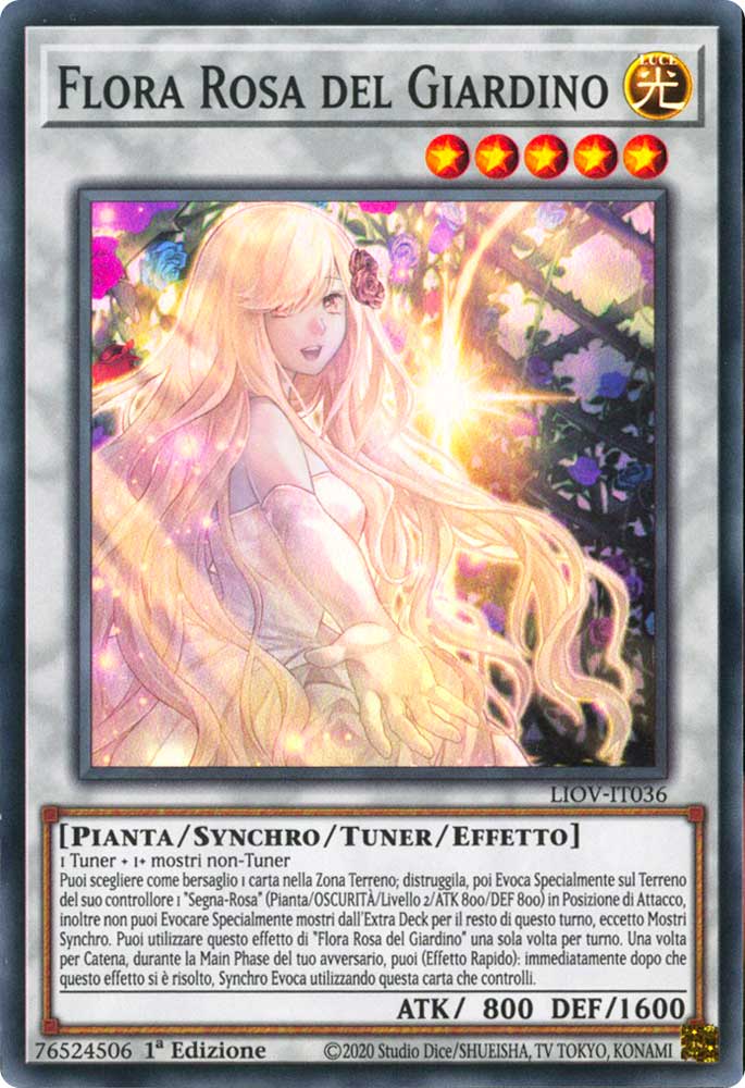LIOV-IT036 Flora Rosa del Giardino super rara 1a Edizione (IT) -NEAR MINT-