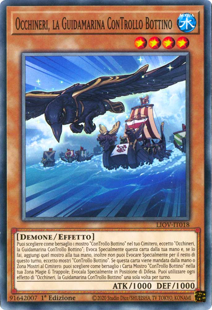 LIOV-IT018 Occhineri, la Guidamarina ConTrollo Bottino comune 1a Edizione (IT) -NEAR MINT-