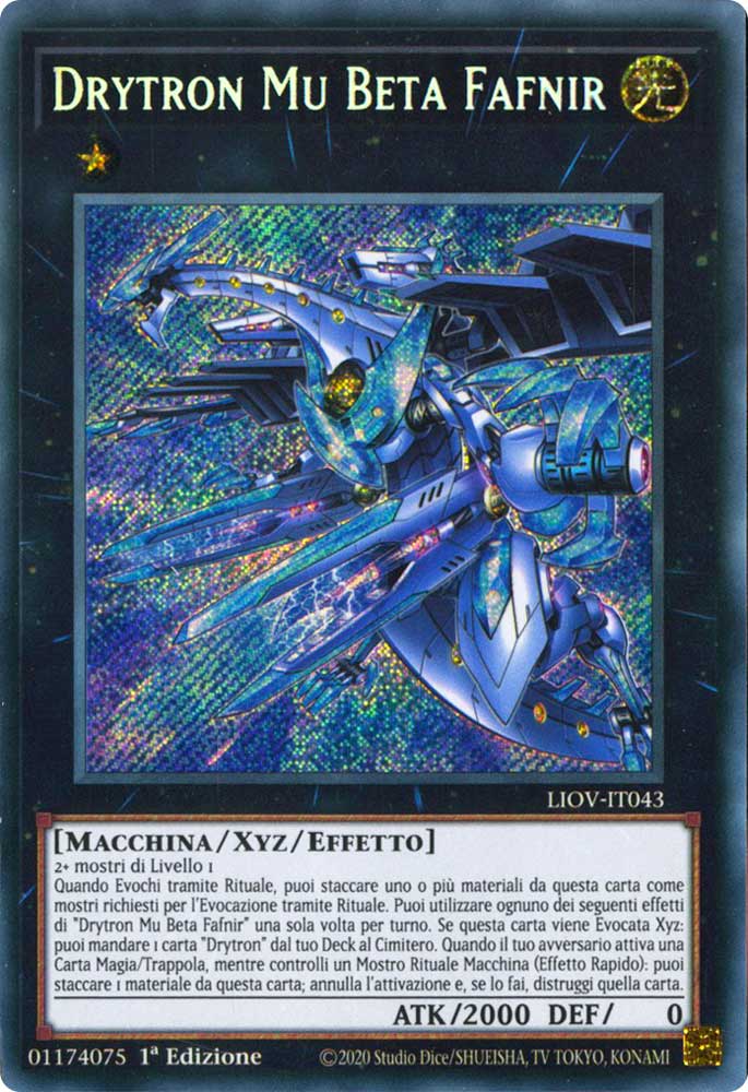 LIOV-IT043 Drytron Mu Beta Fafnir rara segreta 1a Edizione (IT) -NEAR MINT-