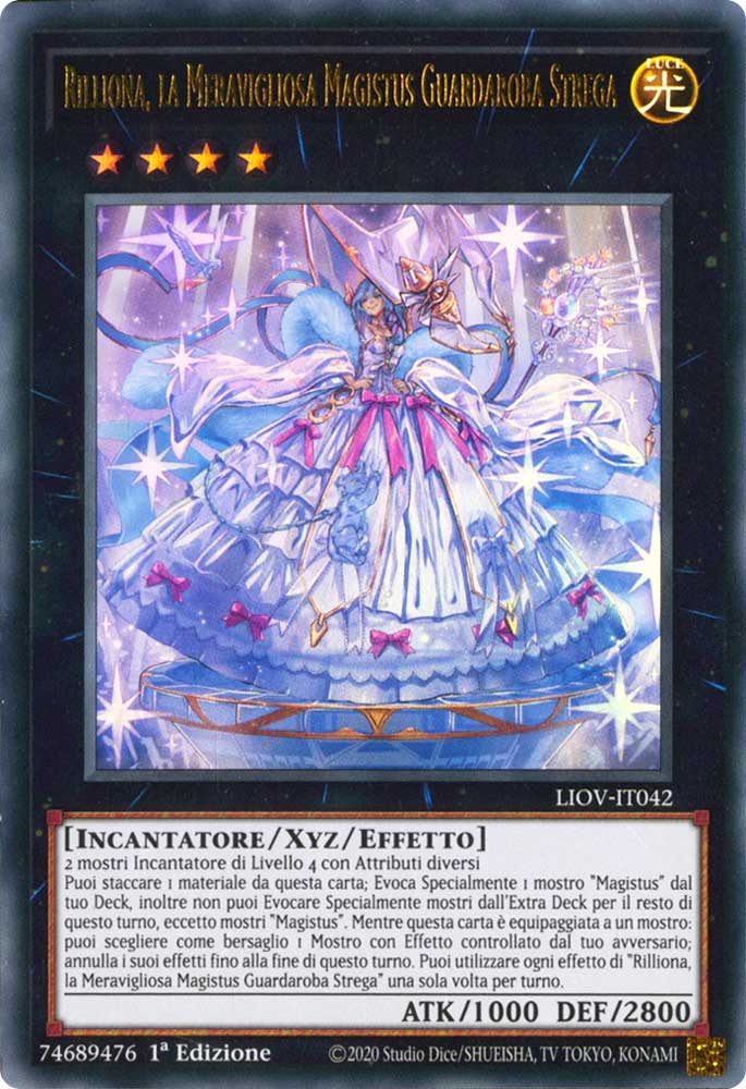 LIOV-IT042 Rilliona, la Meravigliosa Magistus Guardaroba Strega ultra rara 1a Edizione (IT) -NEAR MINT-