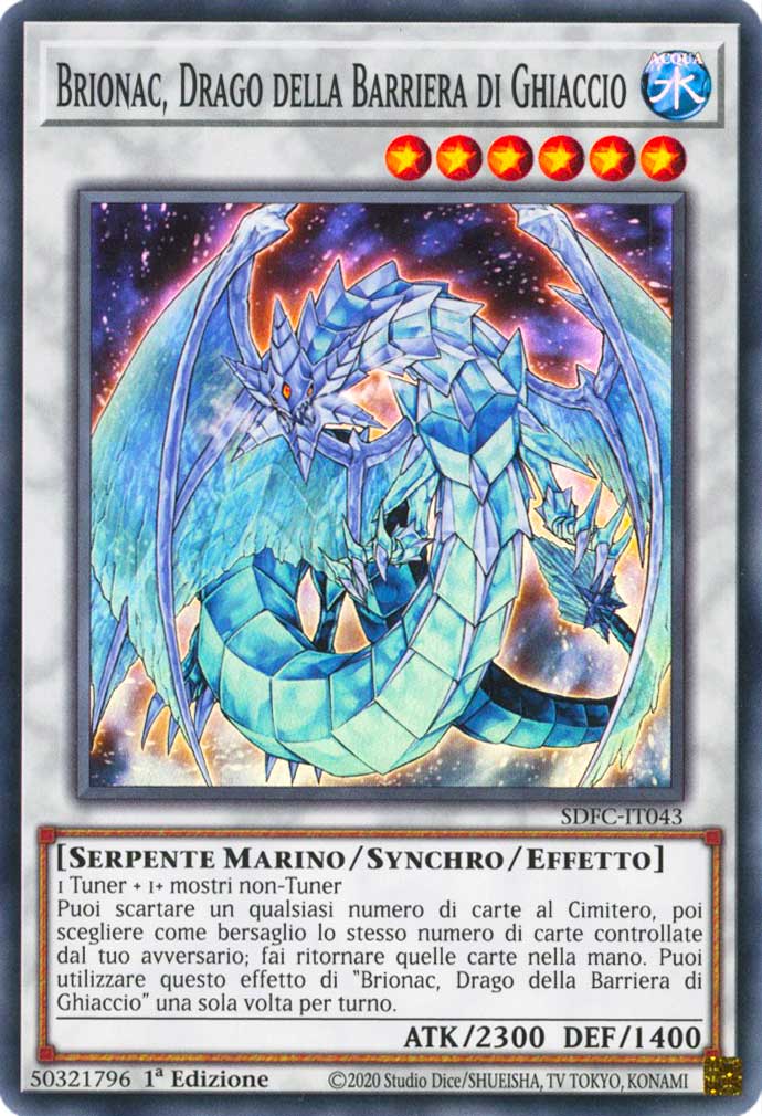 SDFC-IT043 Brionac, Drago della Barriera di Ghiaccio super rara 1a Edizione (IT) -NEAR MINT-