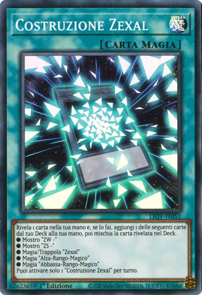 LIOV-IT051 Costruzione Zaxal super rara 1a Edizione (IT) -NEAR MINT-