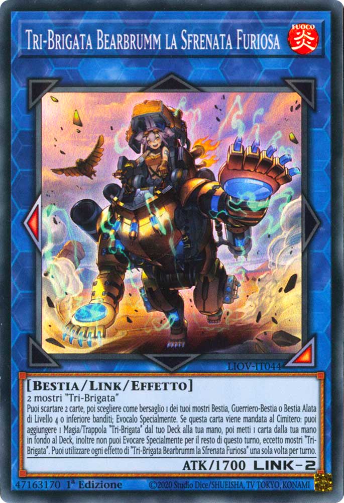LIOV-IT044 Tri-Brigata Bearbrumm la Sfrenata Furiosa super rara 1a Edizione (IT) -NEAR MINT-