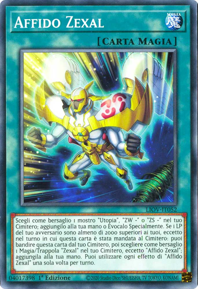 LIOV-IT052 Affido Zexal comune 1a Edizione (IT) -NEAR MINT-